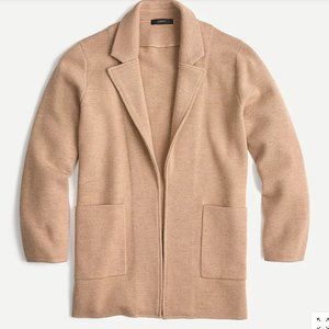 J. Crew Sophie Open-front Sweater-Blazer Khaki